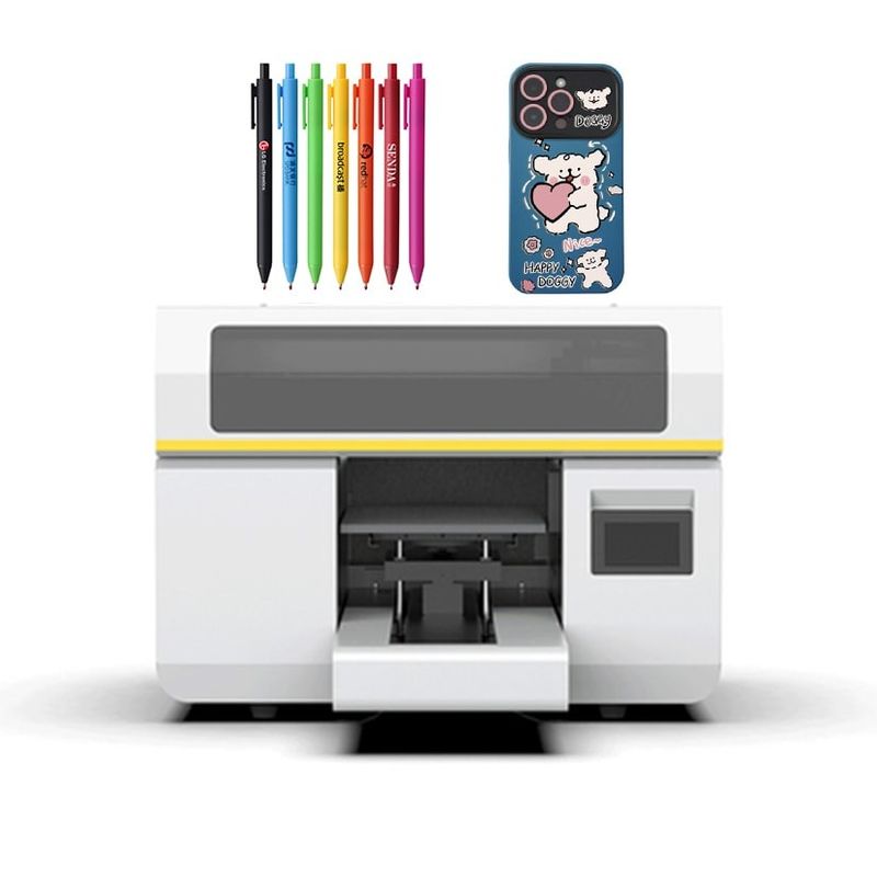 デジタル A3 サイズ ハイブリッド UV プリンター ロール ロール 印刷 UV インクジェット プリンター
