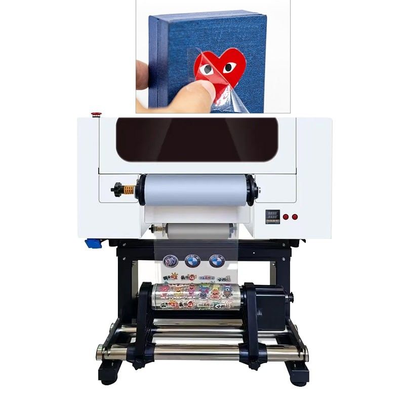 瓶用アクリルプラスチック用2頭A3UVDTFプリンター