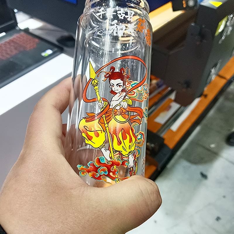 オリジナル I3200-U1HD 8チャネルプリンタヘッドUVハイブリッドフラットベッドロールからロールボトル印刷機