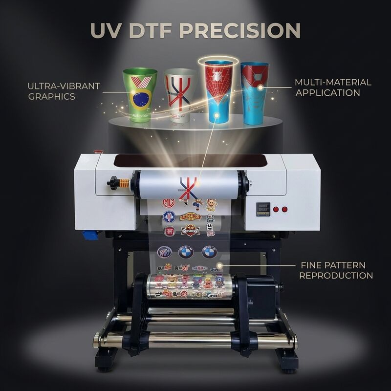 300mm UV DTFプリンター I3200U1 プリンタヘッド CMYK 白色 漆器 明るい 彩色 出力機