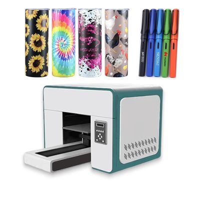 カップシリンダー Uv A3プリンター A3 小さなデスクトップ Uv フラットベッドプリンター アクリルボトル