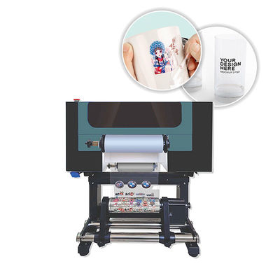 300mm 幅 UV DTF プリンター AB フィルム 自動 UV フラットベッド 漆器 プリンター グラス メタル ステッカー
